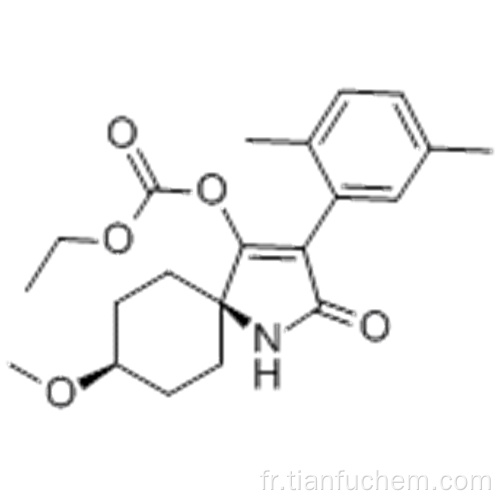 Acide éthylique cis-3- (2,5-diméthylphényl) -8-méthoxy-2-oxo-1-azaspiro [4.5] déc-3-én-4-ylique CAS 203313-25-1